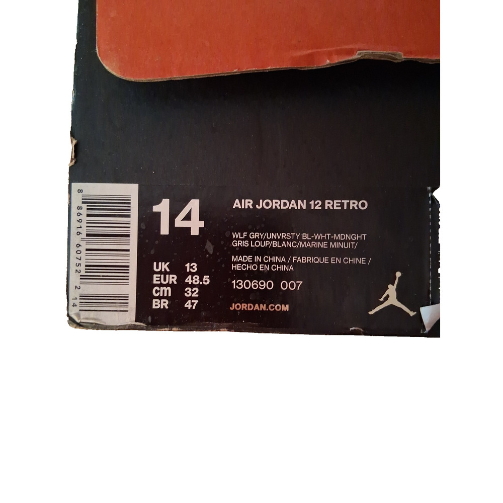 Jordan Air Jordan 14 Retro Grey University Blue High Top 130690-007 - Picture 2 of 8